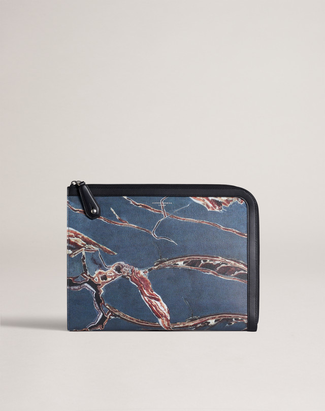 DUNHILL Duke Marble Large Zip Folio LARGE FOLIOS Man f