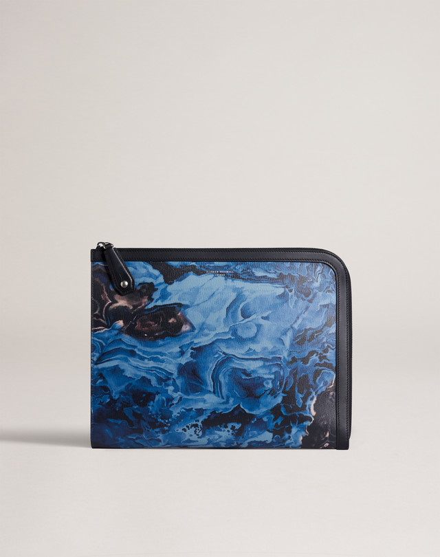 DUNHILL Duke Marble Large Zip Folio LARGE FOLIOS Man f