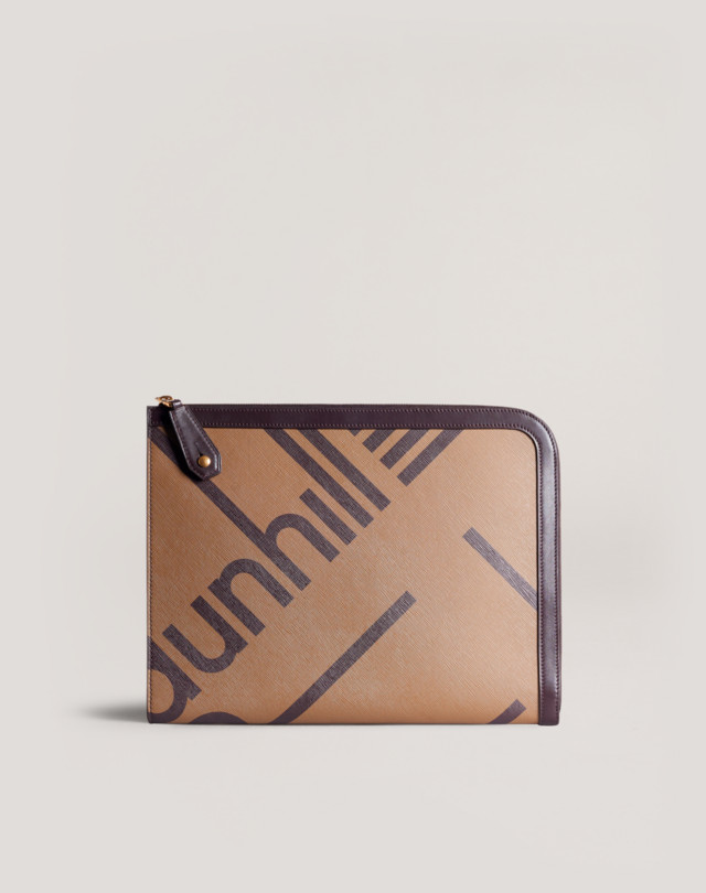 DUNHILL dunhill Luggage Canvas Large Zip Folio LARGE FOLIOS Man f