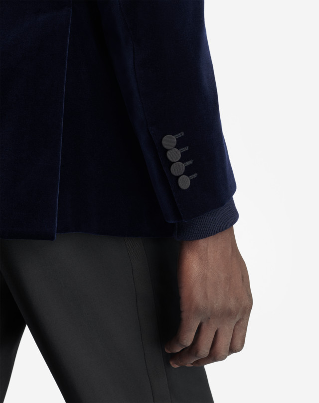 DUNHILL Kensington Fit Velvet Evening Jacket BLAZERS Man b