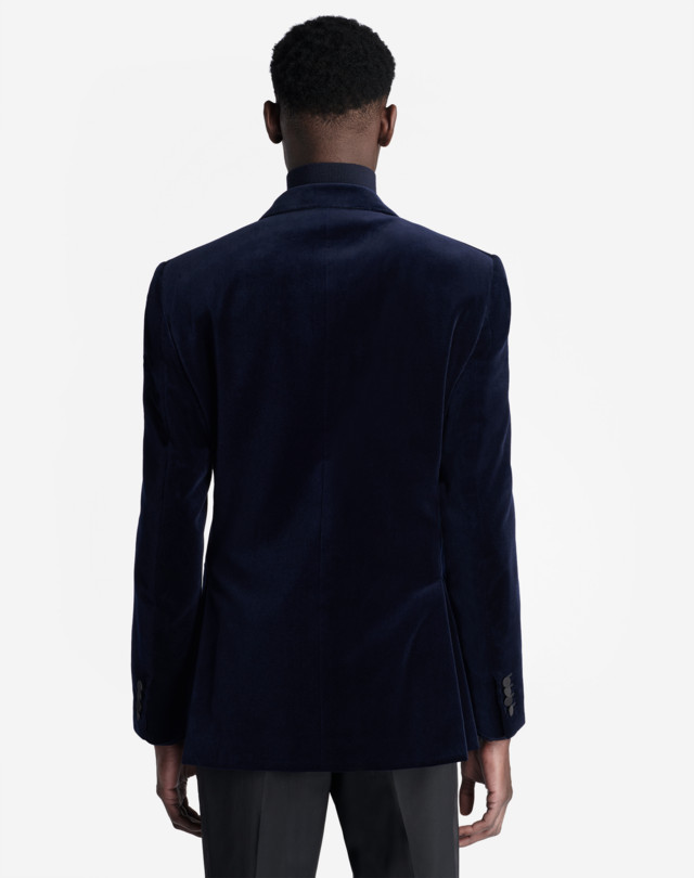 DUNHILL Kensington Fit Velvet Evening Jacket BLAZERS Man e