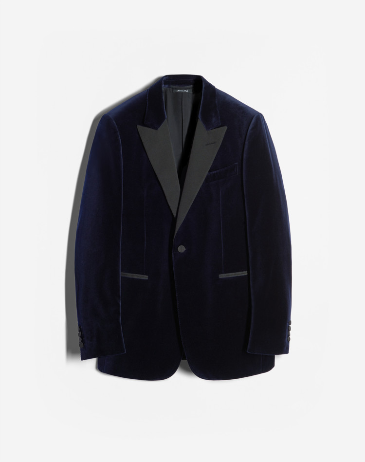 navy evening jacket