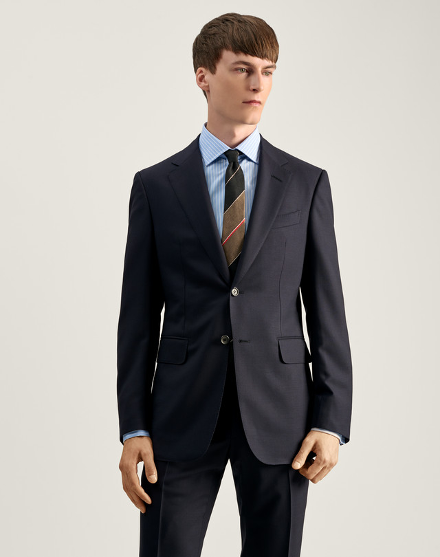 DUNHILL Kensington Fit Virgin Wool Jacket BLAZERS Man f