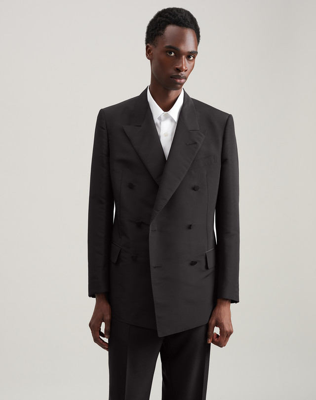 DUNHILL Faille Silk Kensington Jacket BLAZER Man f