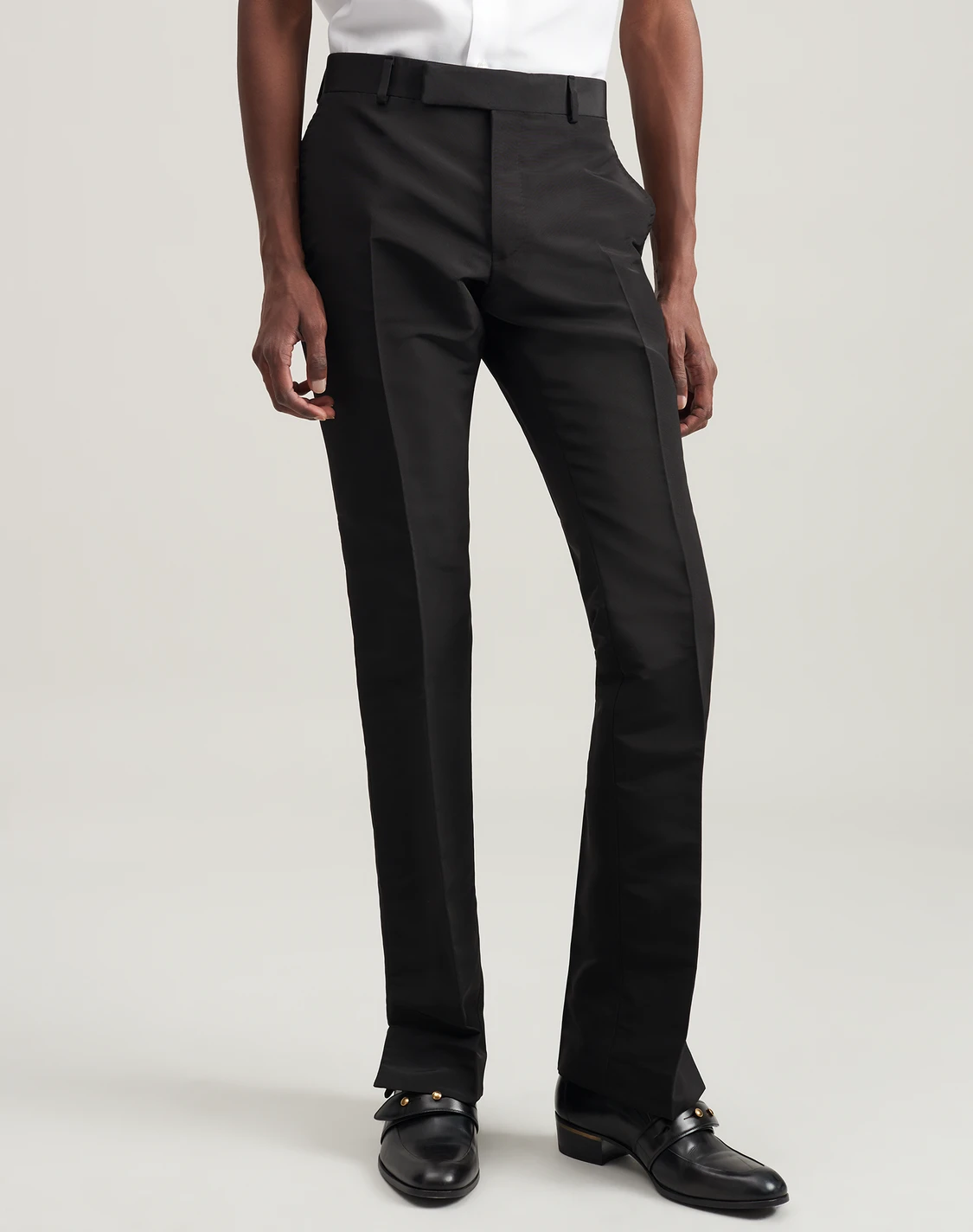 Men's Faille Silk Boot Cut Formal Trousers