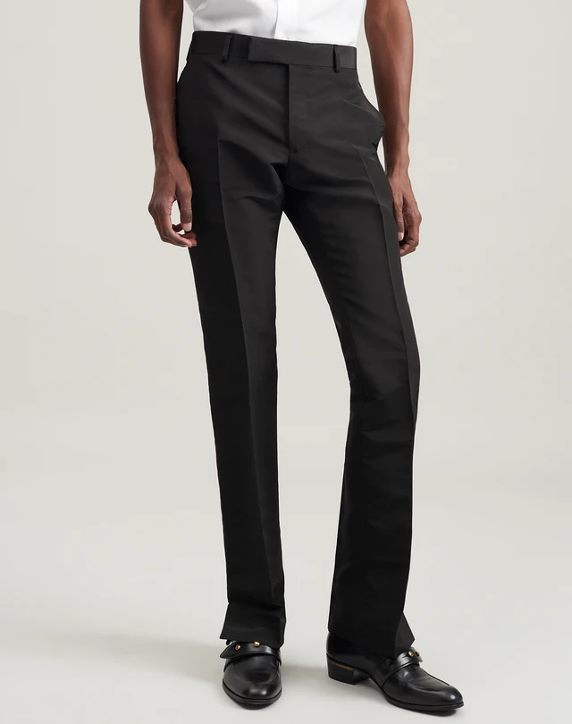 Men's Faille Silk Boot Cut Formal Trousers | dunhill US Online Store