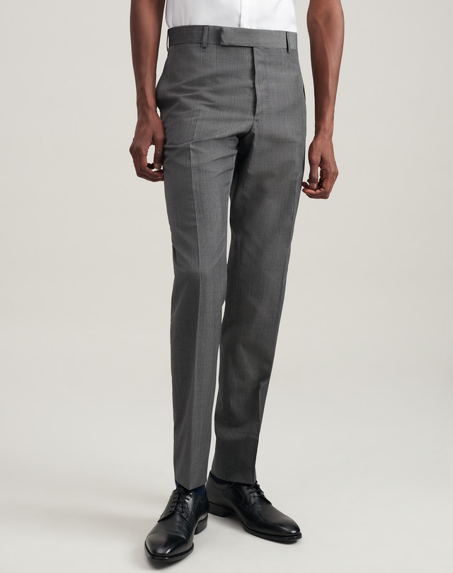 DUNHILL Mini Check Wool-Silk Kensington Formal Trousers FORMAL TROUSERS Man f