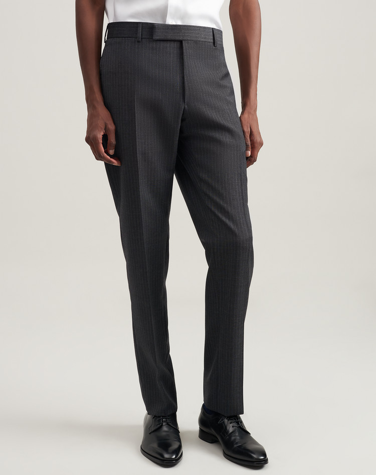 mens high waisted wool trousers