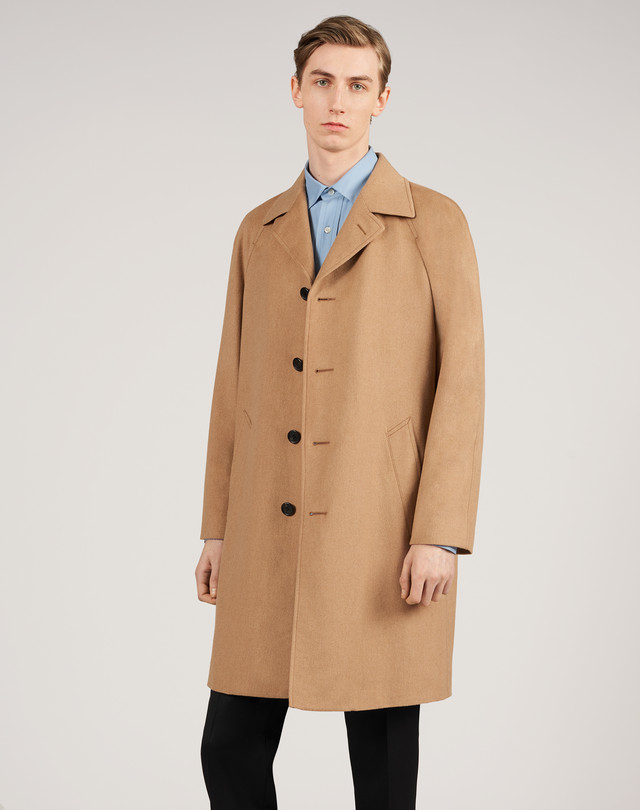 Men's Camel Hair Raglan Coat | dunhill ES