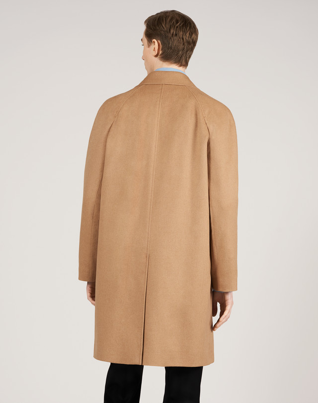 Men's Camel Hair Raglan Coat | dunhill UK Online Store