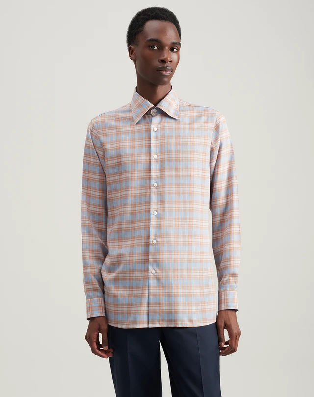 DUNHILL Check Shirt LONG SLEEVE CASUAL SHIRTS Man f