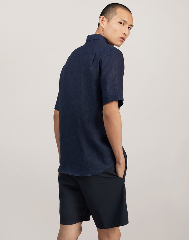 athletic short sleeve button down