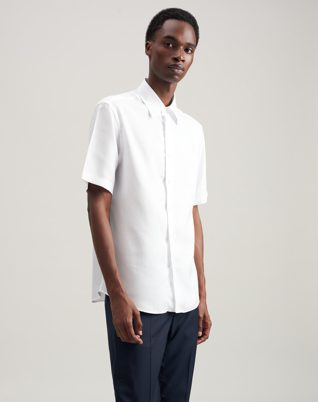 DUNHILL Oxford Short-Sleeve Shirt SHORT SLEEVE CASUAL SHIRTS Man f