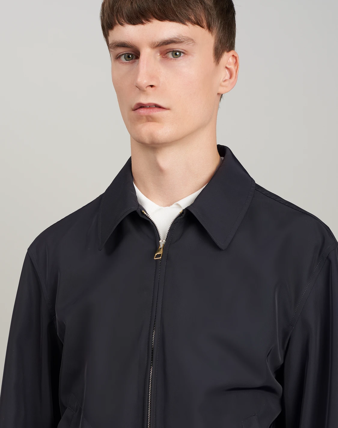 Men's Navy Lightweight Harrington Jacket | dunhill UK