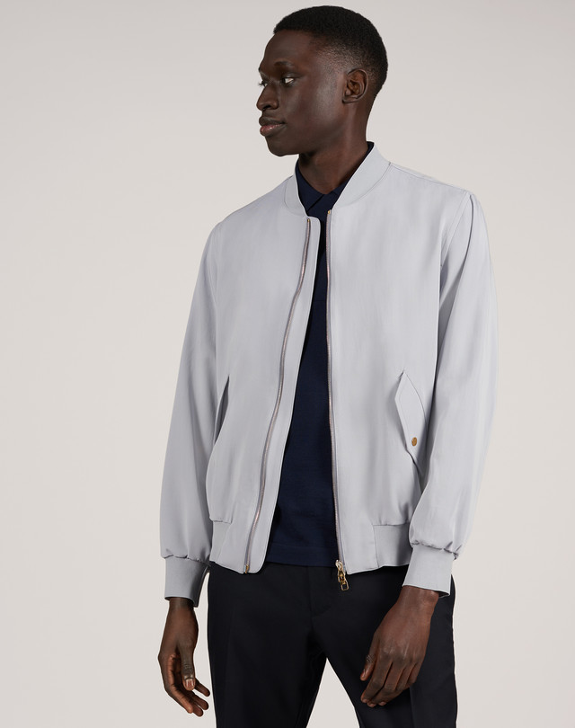 DUNHILL Feather Weight Bomber BOMBER JACKETS Man f