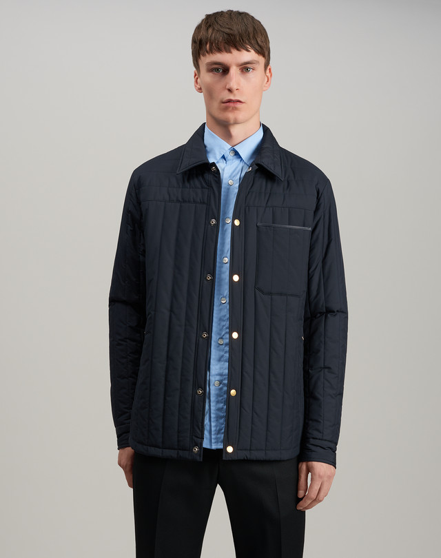DUNHILL Quilted Shirt QUILTED JACKETS Man f