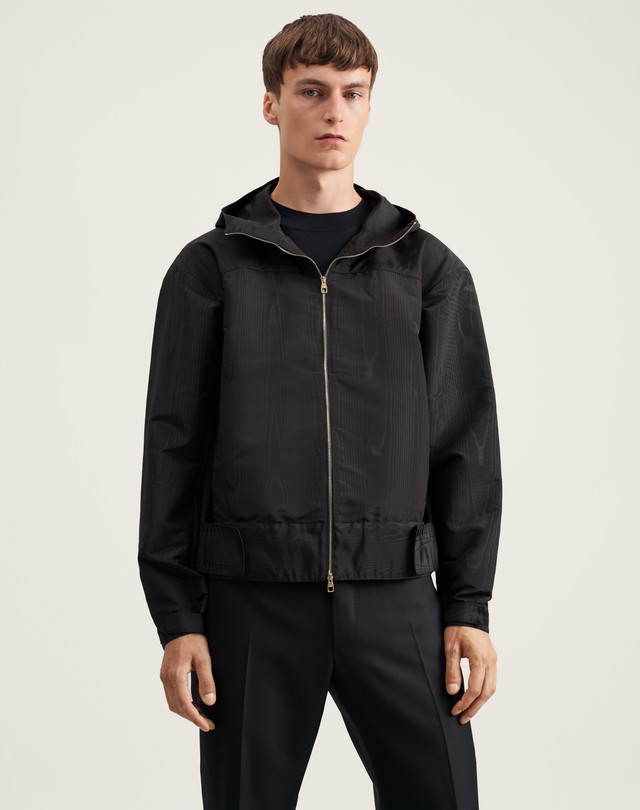DUNHILL Parka de randonnée en soie moirée PARKAS Homme f
