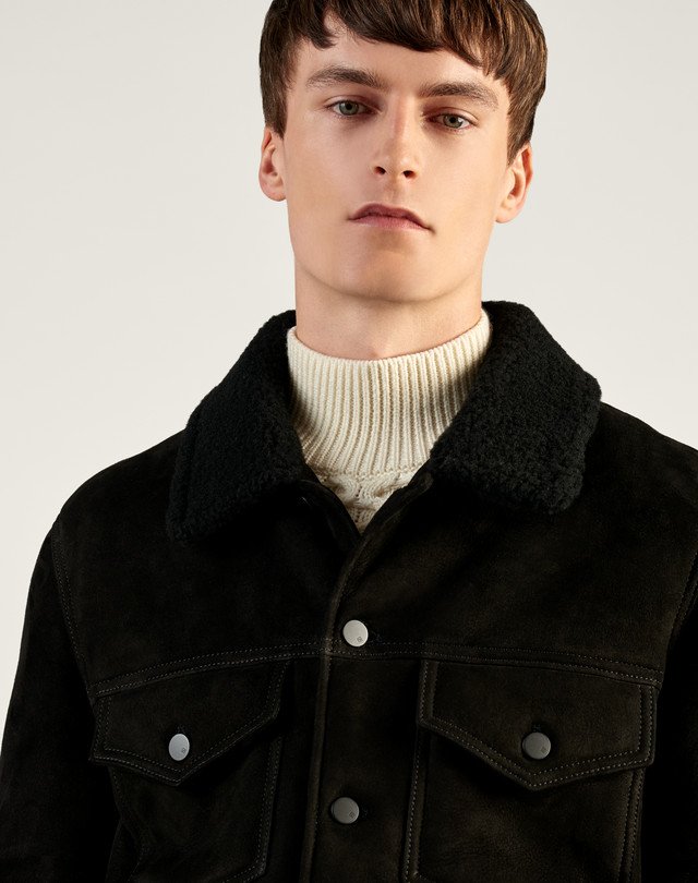 Men's Shearling Trucker Jacket | dunhill UK