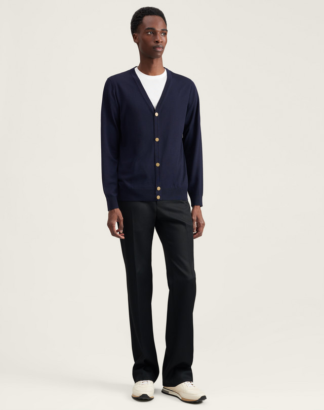 Men's Merino Brass Button Cardigan | dunhill NL Online Store Men's Merino Brass Button Cardigan | dunhill NL Online Store