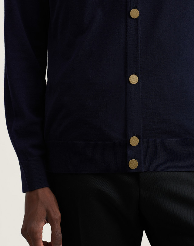 Men's Merino Brass Button Cardigan | dunhill NL Online Store Men's Merino Brass Button Cardigan | dunhill NL Online Store
