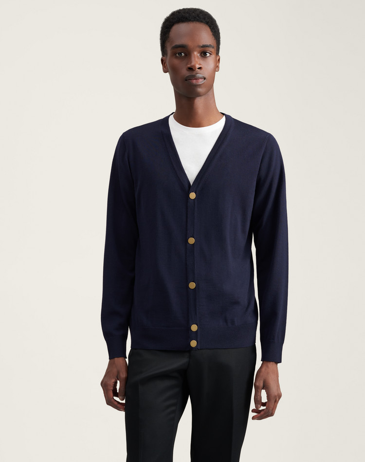 mens button cardigan