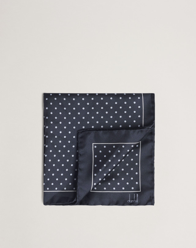 DUNHILL Keyhole Pocket Square PRINTED TIES Man f