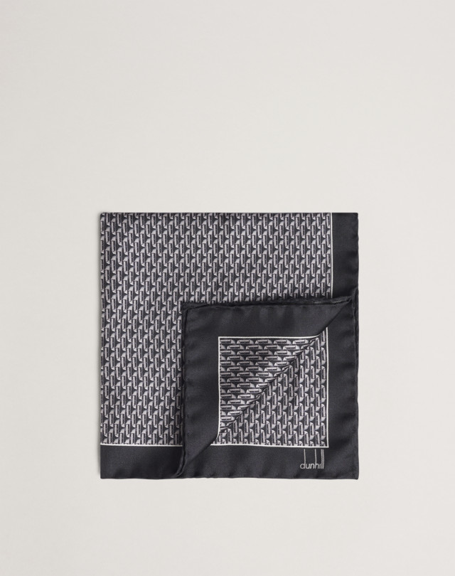 DUNHILL Duke 락 포켓 스퀘어 프린트 타이 남성 f