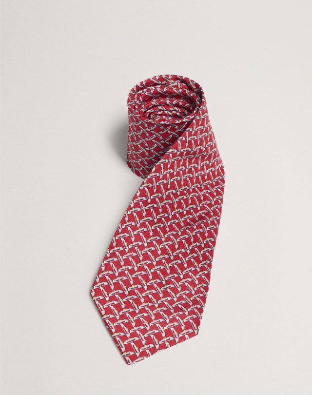 DUNHILL Duke Lock Printed Tie PRINTED TIES Man f