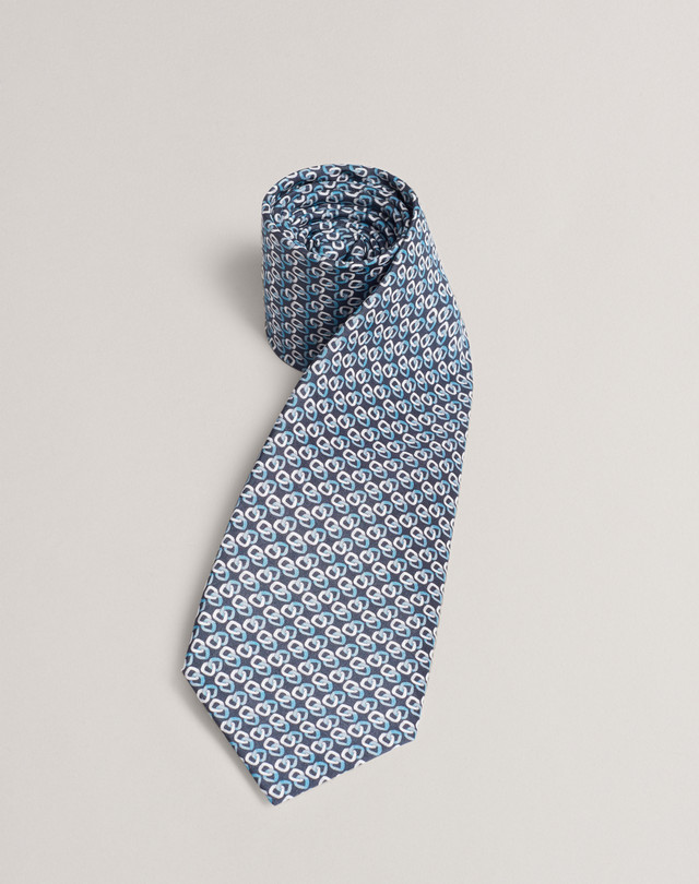 DUNHILL Curb Chain Printed Tie PRINTED TIES Man f