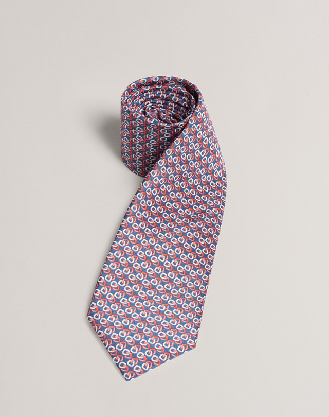 DUNHILL Curb Chain Printed Tie PRINTED TIES Man f