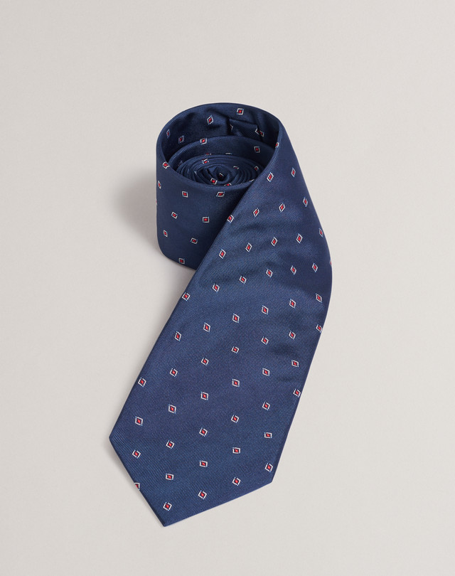 DUNHILL Cravate en tissu à losanges épars CRAVATES À IMPRIMÉS Homme f