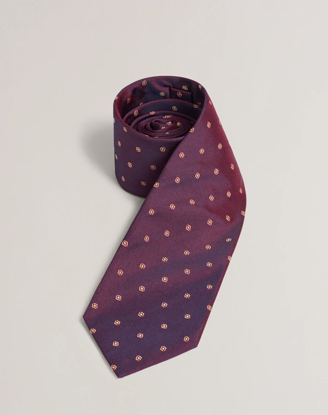 DUNHILL Cravate en tissu à losanges épars CRAVATES À IMPRIMÉS Homme f