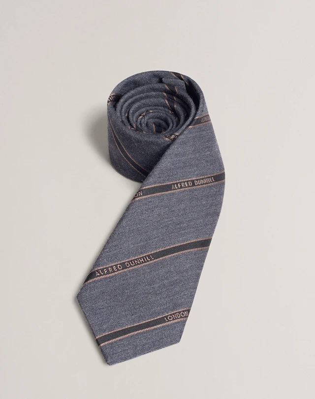 DUNHILL All Over Selvedge Woven Tie PRINTED TIES Man f
