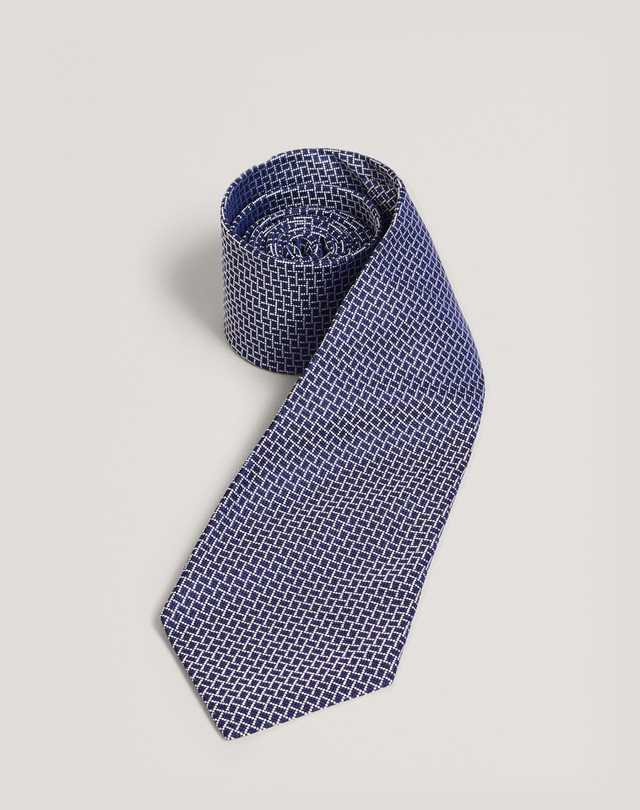 DUNHILL Geometric Woven Tie PRINTED TIES Man f
