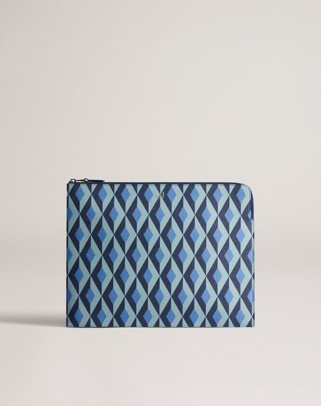 DUNHILL Cadogan Engine Turn Large Zip Folio БОЛЬШАЯ ПАПКА ДЛЯ ДОКУМЕНТОВ Для Мужчин f