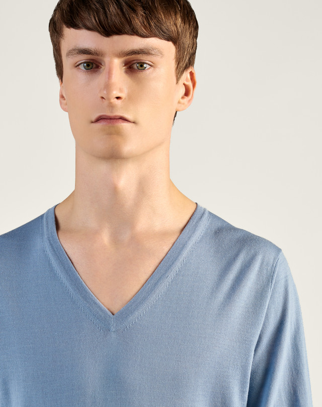v neck short sleeve jumper