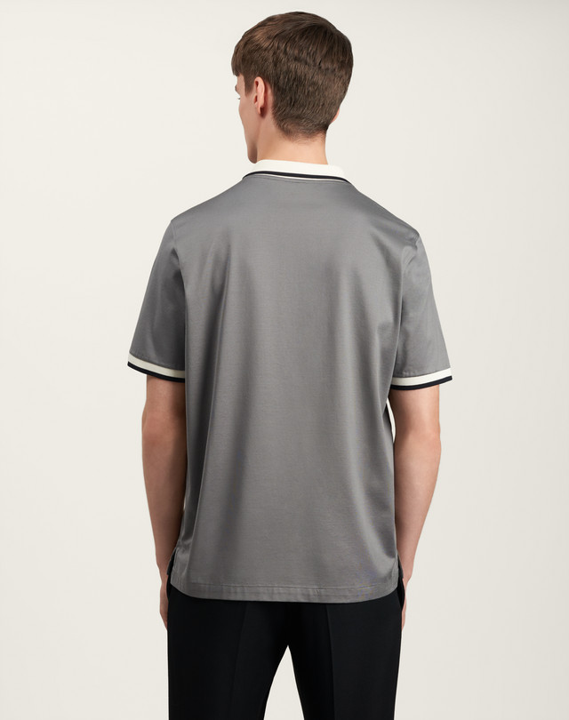 dunhill long placket polo