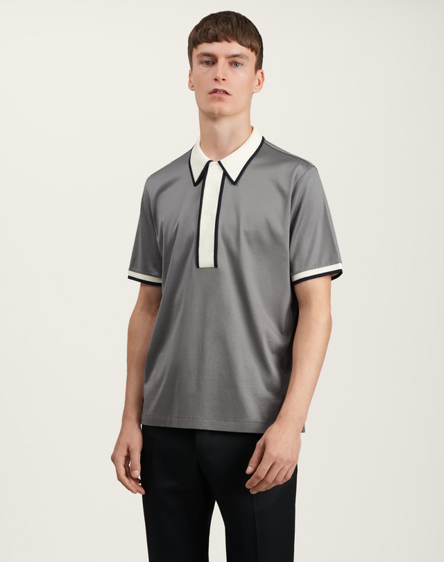 DUNHILL Long Placket Polo POLOS Man f