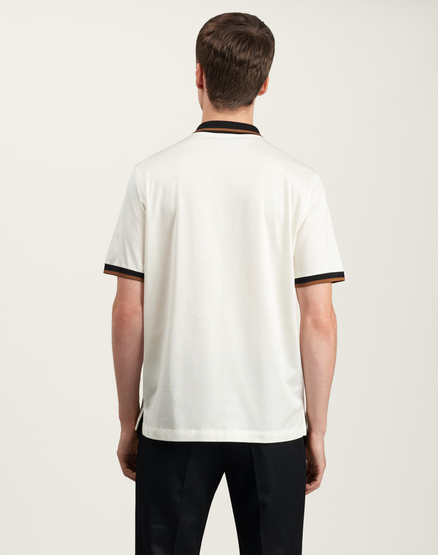 dunhill long placket polo