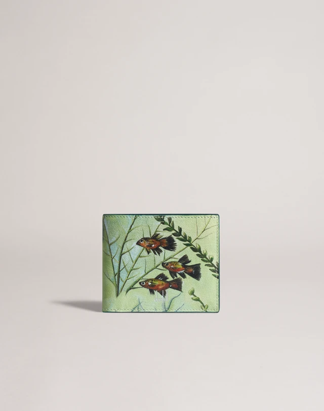 DUNHILL Aquarium Coin Purse Billfold Wallet BILLFOLDS Man f