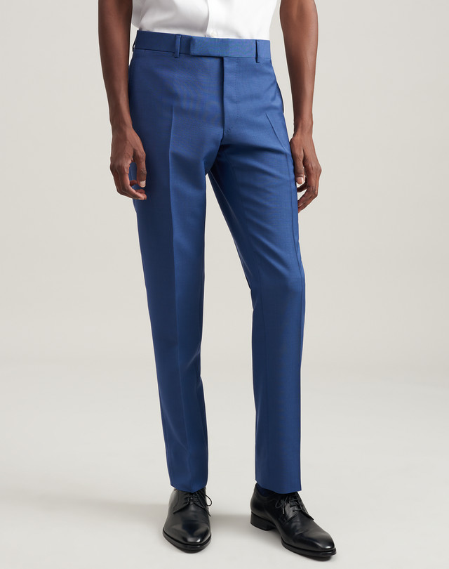 DUNHILL Kensington Fit Wool-Kid Mohair Trousers FORMAL TROUSERS Man f