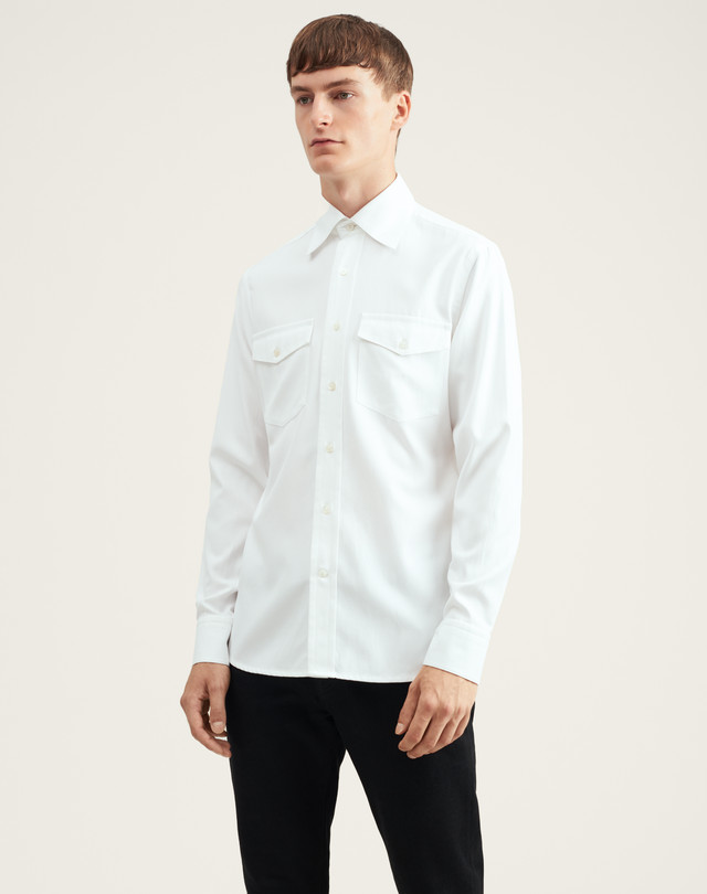 DUNHILL Soft Twill Western Shirt LONG SLEEVE CASUAL SHIRTS Man f