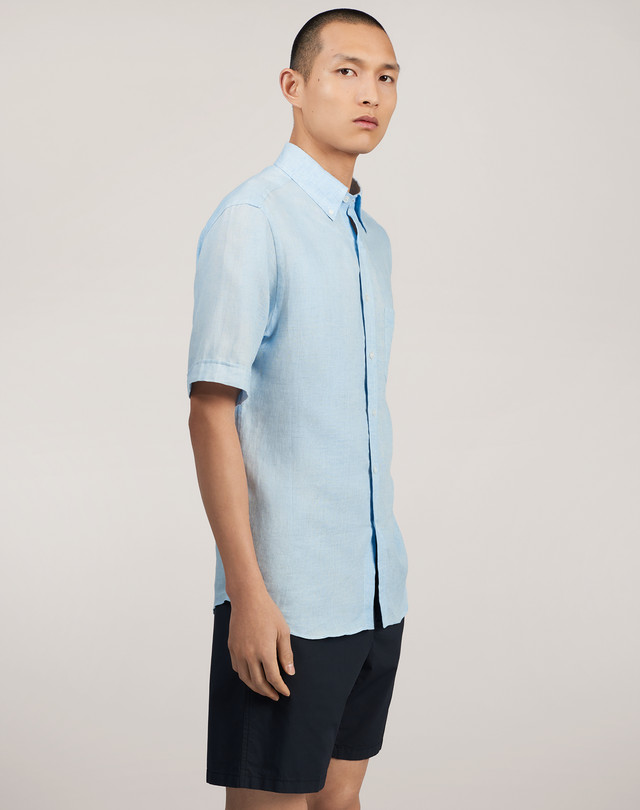 DUNHILL Short Sleeve Button Down Shirt SHORT SLEEVE CASUAL SHIRTS Man f