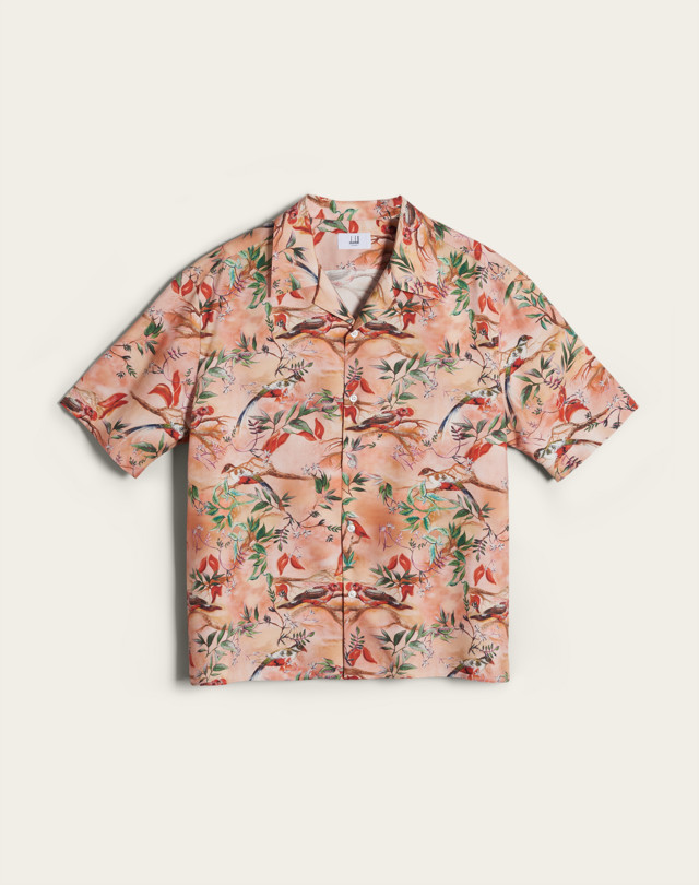 DUNHILL Aquarium Short Sleeve Lounge Shirt SHORT SLEEVE CASUAL SHIRTS Man f
