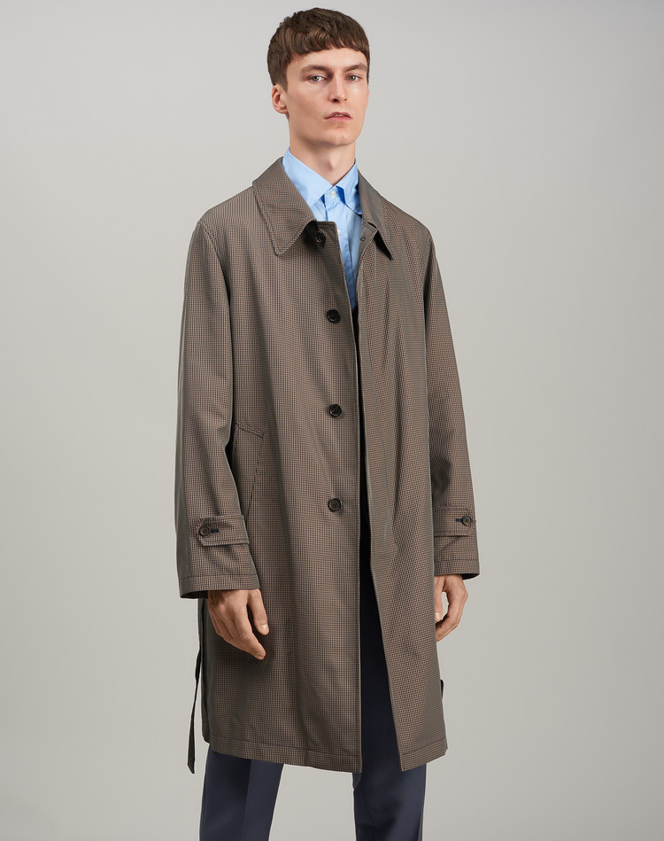 Men's Check Car Coat | dunhill US Online Store