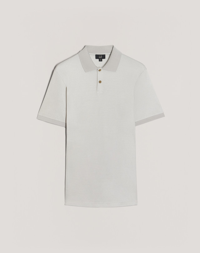 DUNHILL Classic Silk Pique Polo POLOS Man f