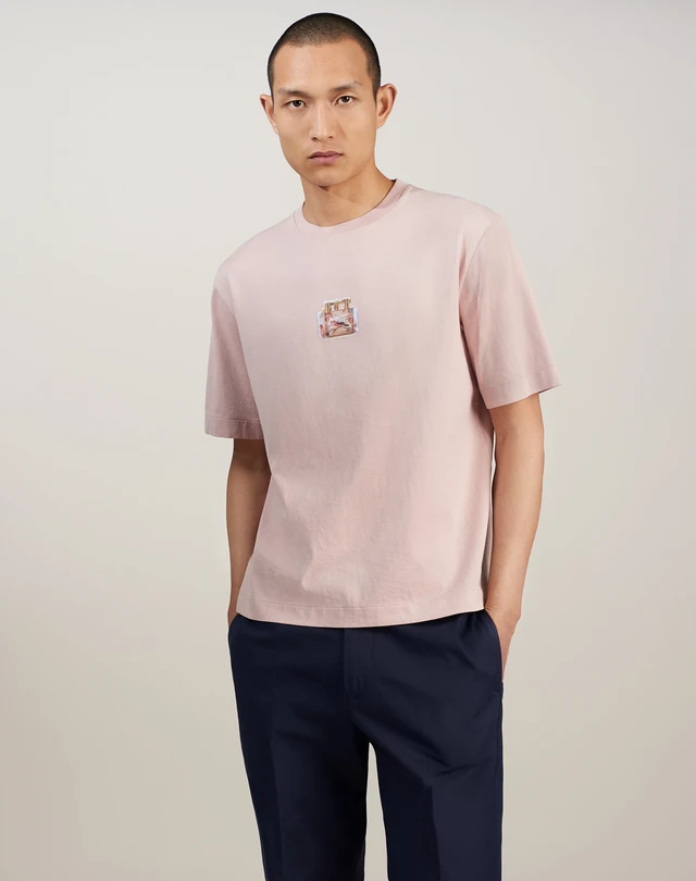 DUNHILL Aquarium Lighter Sunset Bird T-Shirt T-SHIRT Man f