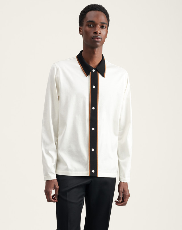DUNHILL Placket Detail Long Sleeve Shirt LONG SLEEVE CASUAL SHIRTS Man f