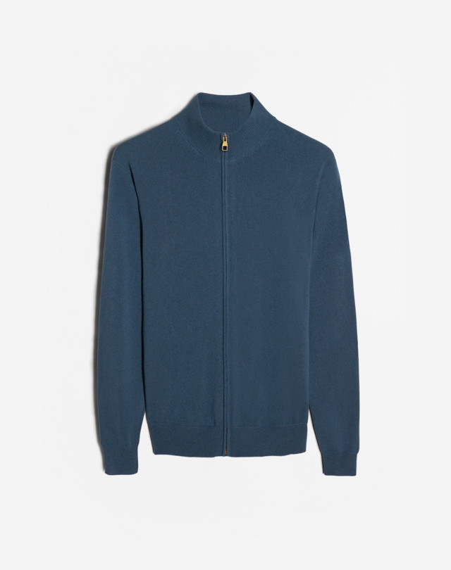 DUNHILL Cashmere Zip-Through JUMPERS Man f