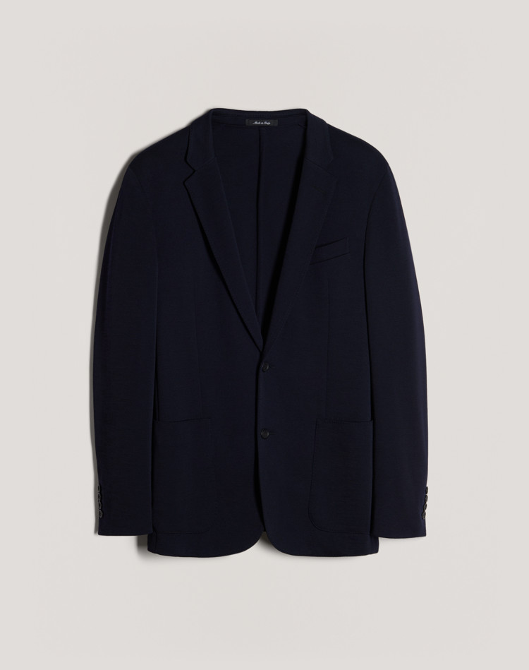 black jersey blazer